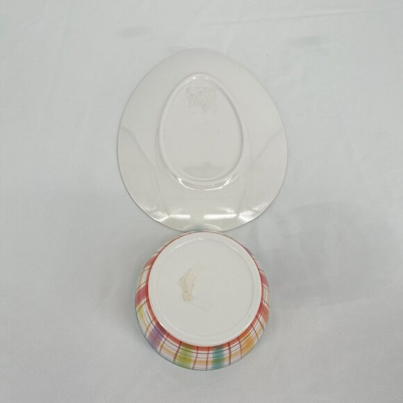 Pier 1 Kids Easter Bunny Plates & Bowls Set‎ 8 Piece - Picture 3 of 6